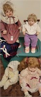 Is custom made porcelain dolls and clothing