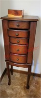 Jewelry armoire cabinet (approx 35" tall x