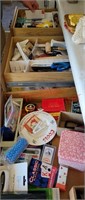 3 drawers full in kitchen
