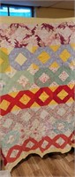 Patch quilt - machine quilted