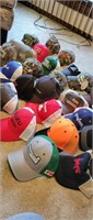 30 advertising hats / ball caps - never worn
