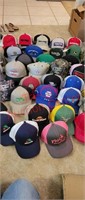 45 advertising hats / ball caps - never worn