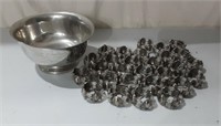 Tiffany & Co Bowl w Candle Holders L16A