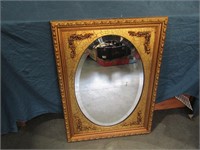 Mirror in Gold Colored Frame 29 1/2" x 21 1/2"