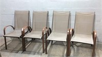 4 Slingback Patio Chairs M8C