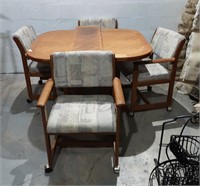 Vintage Table and Four Chairs K9C
