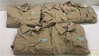 5 New Bulwark Protective Button Down Shirts T7E