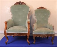 Victorian Ladies & Gents Chairs