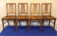 (4) Weathered Oak Chairs + Other