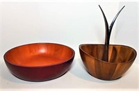 Nambe and David & Care Wood Bowls