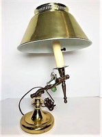 Metal Candlestick Desk Lamp