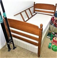 Twin Bed and Mattress with Frame