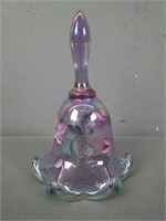 Fenton Iridescent Glass Bell - Hand Painted
