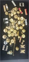 Lot Of Military Buttons And More