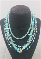 4 X Bid Vintage Turquoise Necklaces