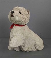 Large Sandicast Dog Statue - Westie