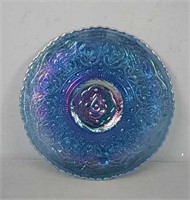 Fenton Footed Iridescent Glass Plate
