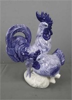 Seymour Mann Porcelain Rooster & Hen