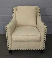 Modern Beige Chair - Fabric Is Glittery