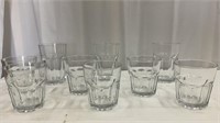 9 Piece Glass Set - 6 Short + 3 Tall