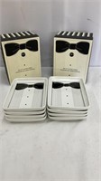 Set of 8 Tuxedo Plates