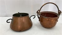 2 Copper Pots