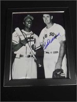 Ted Williams  Hank Aaron Autographed Photo