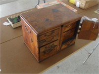 WOOD TABLE TOP CABINET-REPAIRED