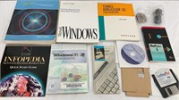 Assorted Vintage Computer Books/CDs/Cables