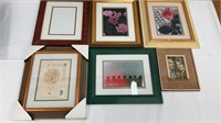 6 Assorted Picture Frames