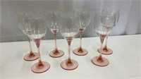 Luminarc Pink Wine Glasses