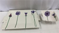 Skye McGhie Matching Bowl and Tray