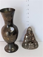 Vase et Budda