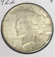 1922 Peace Dollar Coin