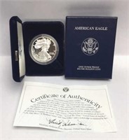 2002-W American Eagle Silver Proof Dollar Coin