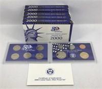 5 - 2000 US Mint Proof Sets