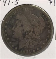 1891-S Morgan Silver Dollar Coin