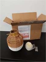 Lot of 2 Rattan Lanterns. New from HSN