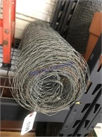 PARTIAL ROLL CHICKEN WIRE, 23" TALL