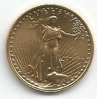 1989 1/4 oz Gold $10 Proof American Eagle Coin