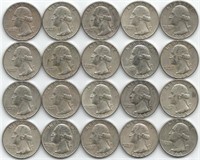 (20) 1964-D Quarters