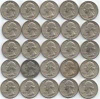 (25) 1963-D Quarters