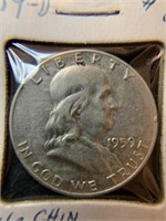 1959-D Franklin half dollar