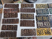 Illinois License Plate Collection (47 total)