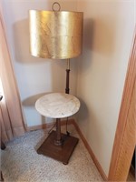 1960s Marble Top Lamp Stand