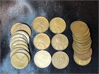 1936P and 1936D Lincoln wheat pennies