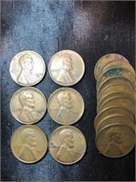 1944S Lincoln wheat pennies