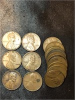 1946 in 1947 Lincoln wheat pennies