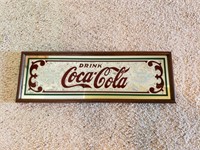Glue Chipped Glass Sign - Coca Cola