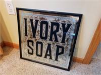 Glue Chipped Glass Sign - Ivory Soap
